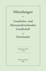 Buchcover Mitteilungen der Geschichts- und Altertumsforschenden Gesellschaft des Osterlandes / Mitteilungen der Geschichts- und Al