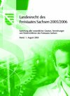 Buchcover Landesrecht des Freistaates Sachsen 2005/2006