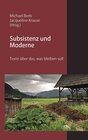 Buchcover Subsistenz und Moderne