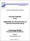 Buchcover Aufgabenfelder der Präventionsarbeit