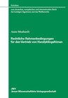 Buchcover Rechtliche Rahmenbedingungen für den Vertrieb von Handyklingeltönen