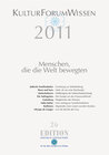 Buchcover KulturForumWissen 2011