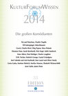 Buchcover KulturForumWissen 2014