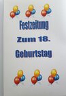 Buchcover Festzeitung zum 18. Geburtstag