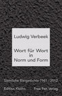 Buchcover Wort für Wort in Norm und Form