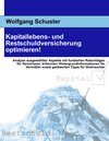 Buchcover Kapitallebens- und Restschuldversicherung optimieren!