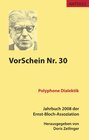 Buchcover VorSchein Nr. 30. Jahrbuch 2008 der Ernst-Bloch-Assoziation
