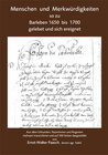 Buchcover Menschen und Merkwürdigkeiten so zu Barleben 1650 bis 1700 gelebet und sich ereignet