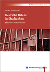 Buchcover Deutsche Urteile in Strafsachen