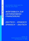Buchcover Wörterbuch zur Unternehmensfinanzierung Deutsch-Spanisch Spanisch-Deutsch