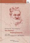 Buchcover Das Berliner Rabbinerseminar 1873-1938