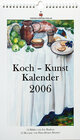 Buchcover Koch-Kunst-Kalender