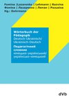 Buchcover Wörterbuch der Pädagogik Deutsch-Ukrainisch / Ukrainisch-Deutsch