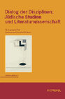 Buchcover Dialog der Disziplinen: Jüdische Studien und Literaturwissenschaft