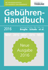 Buchcover Gebühren-Handbuch 2016