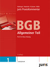 Buchcover juris Praxiskommentar BGB Gesamtausgabe / Allgemeiner Teil