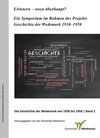 Buchcover Erinnern - wozu überhaupt?