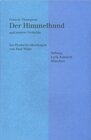 Buchcover Der Himmelhund und andere Gedichte.