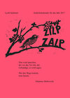 Buchcover Zilpzalp Gedichtekalender für das Jahr 2017
