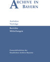 Buchcover Archive in Bayern Band 9 (2016)