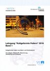 Buchcover Lehrgang "Kaltgeformte Federn" 2018 Band 1