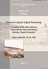 Buchcover Electronic Speech Signal Processing