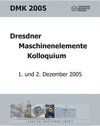 Buchcover Dresdner Maschinenelemente Kolloquium