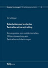 Buchcover Entscheidungsorientiertes Zentralbereichscontrolling