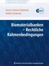 Buchcover Biomaterialbanken - Rechtliche Rahmenbedingungen