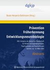 Buchcover Prävention Früherkennung Entwicklungsneurobiologie