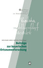 Buchcover Beiträge zur bayerischen Ortsnamenforschung