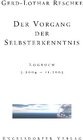 Buchcover Der Vorgang der Selbsterkenntnis.