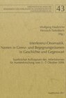 Buchcover Interferenz-Onomastik. Namen in Grenz- und Begegnungsräumen in Geschichte und Gegenwart