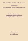 Buchcover Ein Wort das uns und euch gemeinsam ist