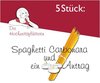 Buchcover Spaghetti Carbonara und ein Antrag