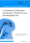 Buchcover Hinweise zur Trinkwasserverordnung