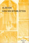 Buchcover Alzeyer Geschichtsblätter