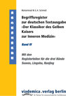 Buchcover Begriffsregister zur deutschen Textausgabe ›Der Klassiker des Gelben Kaisers zur Inneren Medizin‹