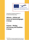 Buchcover Inklusion Arbeiten und Lernen mit Beeinträchtigungen in Europa