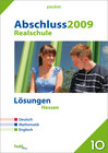 Buchcover Pauker. Die Lernhilfen / Realschule Hessen, Lösungen Abschluss 2009