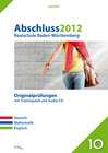 Buchcover Pauker. Die Lernhilfen / Realschule Baden-Württemberg Abschluss 2012