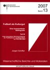 Buchcover Fußball als Kulturgut