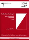 Buchcover Fussball als Kulturgut