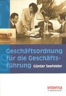 Buchcover Geschäftsordnung für die Geschäftsführung