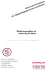 Buchcover Kindertagespflege in Schleswig-Holstein