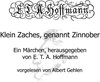 Buchcover Klein Zaches, genannt Zinnober