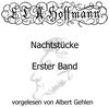 Buchcover Nachtstücke - Erster Band