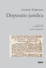 Buchcover Disputatio juridica