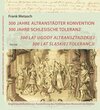 Buchcover 300 Jahre Altranstädter Konvention, 300 Jahre Schlesische Toleranz