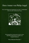 Buchcover Deex Autaer von Philip Angel.